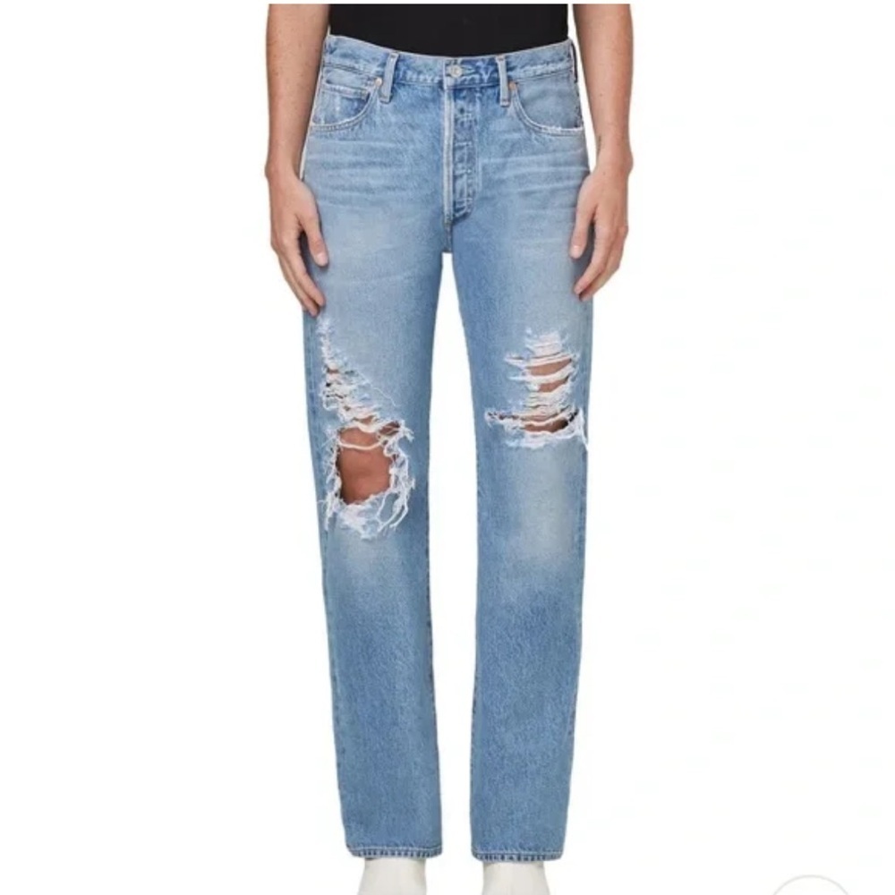 Citizens Of Humanity Emery Ripped Straight Jeans